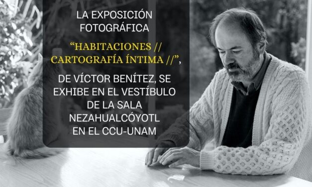 La exposición fotográfica “Habitaciones // Cartografía íntima //”, de Víctor Benítez, se exhibe en el vestíbulo de la Sala Nezahualcóyotl en el CCU-UNAM
