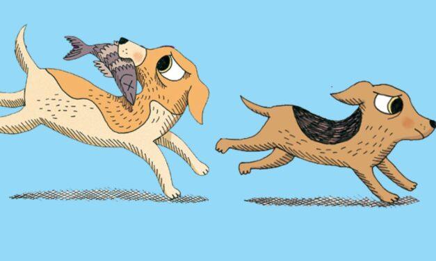 Rodrigo Morlesin y sus perros protagonistas: Elvis nunca se equivoca y Luna Ranchera en la literatura infantil