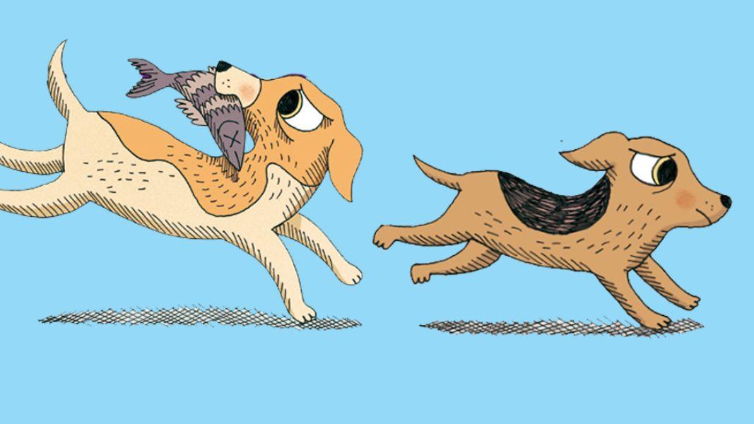 Rodrigo Morlesin y sus perros protagonistas: Elvis nunca se equivoca y Luna Ranchera en la literatura infantil